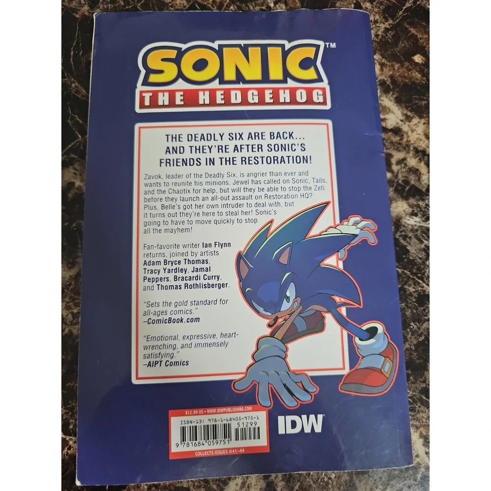 Sonic The Hedgehog Zeti Hunt! Trade Paperback Comic Book Speed Sega